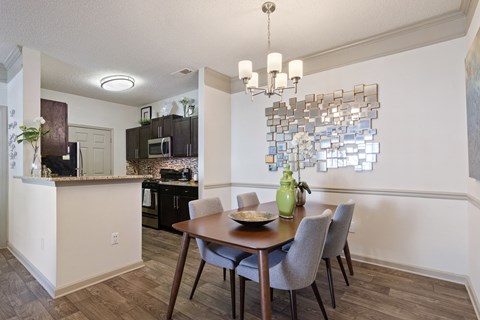 Dining Room located at St. Andrews Apartments in Johns Creek, GA 30022